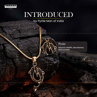 Aqua of Koi Fish - 24k Gold Tone Plated [ With Chain ]