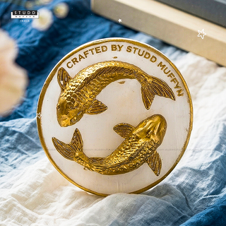 Koi Fish Karma Chakra Selenite Coaster