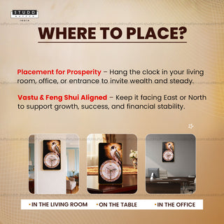 Kuber Crystal Eagle Clock