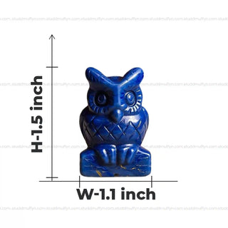 Lapis Lazuli Crystal Owl | Miniature Series