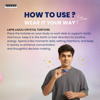 Lapis Lazuli Crystal Tortoise | Miniature Series