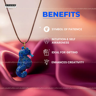 Lapis Lazuli Seahorse Pendant