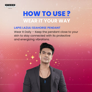 Lapis Lazuli Seahorse Pendant