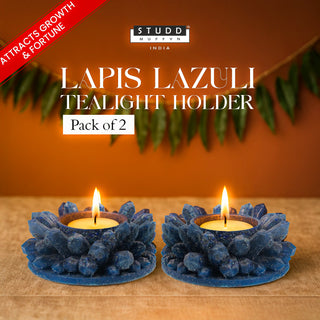 Lapiz Lazuli Tealight Holder I Pack of 2
