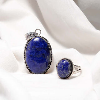 Crystals of Communication( Lapis Lazuli Pendant & Lapis Lazuli Ring )