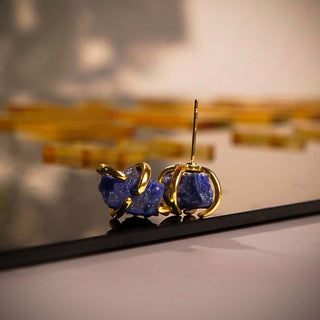 Lapis Lazuli Spider Studs