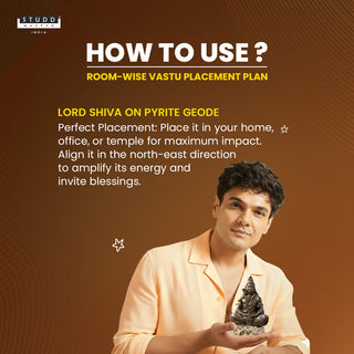 Lord Shiva on Pyrite Geode I Miniature Series