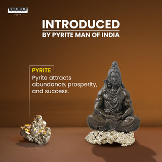 Lord Shiva on Pyrite Geode I Miniature Series