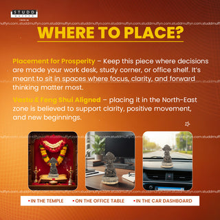 Lord Ganesha on Pyrite Geode I Miniature Series