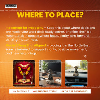 Lord Ganesha on Pyrite Geode I Miniature Series