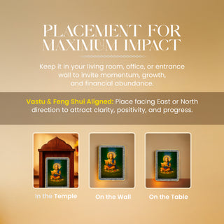 Lord Hanuman Ji Pyrite Plate [Rectangle Plate]