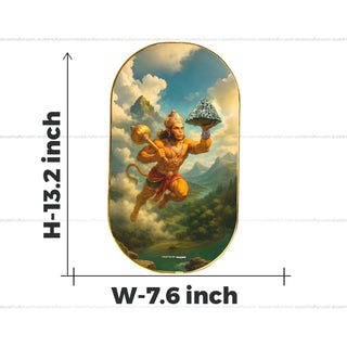 Lord Hanumana-Sanjeevani Parvat Pyrite Plate [Capsule Plate]
