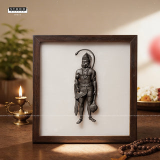 Lord Hanumana 3D Pyrite Plate