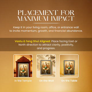 Lord Vishwakarma Pyrite Plate [Rectangle Plate]