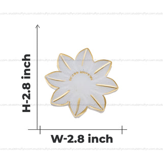 Lotus Bloom Selenite Coaster