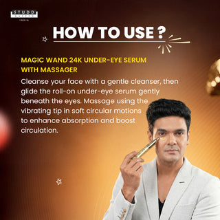 Magic Wand 24K Under-eye Serum with Massager