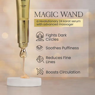 Magic Wand 24K Under-eye Serum with Massager