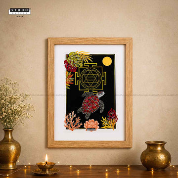 Mahalakshmi Yantra Pyrite Frame