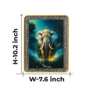 Majestic White Elephant Pyrite Plate [ Rectangle Shape ]