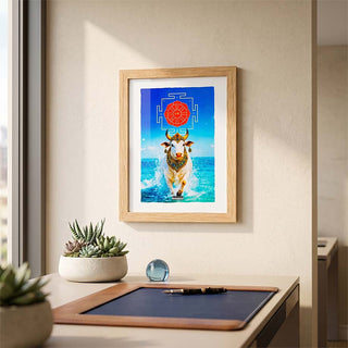Matrika Yantra Pyrite Frame