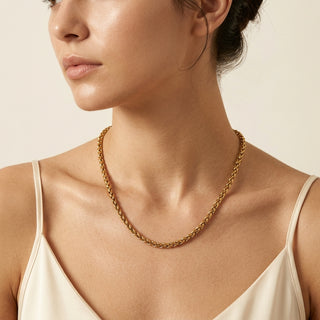 GOLDEN Wheat Chain - 24k Gold Toned