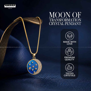 Moon of Transformation Crystal Pendant [ With Chain ]
