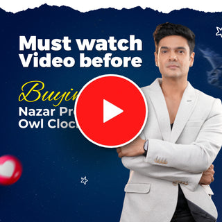 Nazar Protection Owl Clock