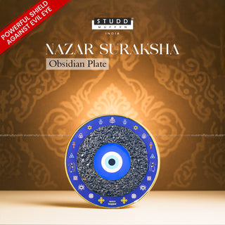 Studd Muffyn Nazar Suraksha Obsidian Plate