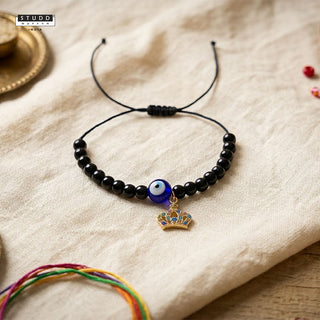 Nazaria Crown Pendant Kids Rakhi
