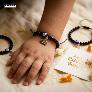 Nazaria Crown Pendant Kids Rakhi