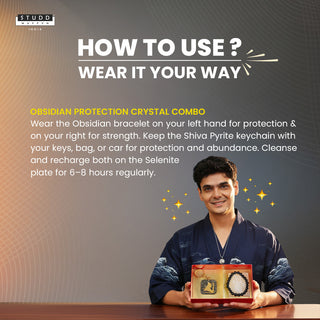 Obsidian Protection Crystal Combo