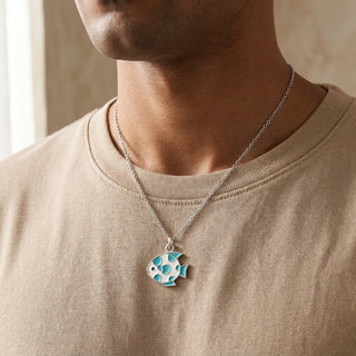 Ocean Fish Pendant - 24K Gold Tone