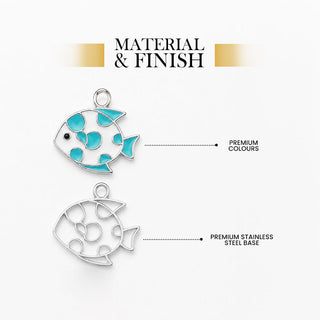 Ocean Fish Pendant - 24k Gold Plated [ With Chain ]
