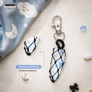 Opalite Crystal Keychain