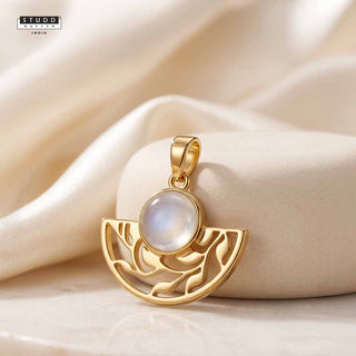 Opalite Calm Pendant  - 24K Gold Toned