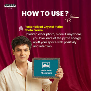 Personalised Crystal Pyrite Photo Frame [Rectangle Shape]