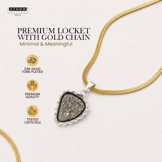 Peru Pyrite Pendant with Chain