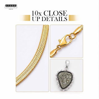 Peru Pyrite Pendant with Chain