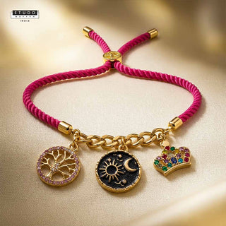 Pink Charm Rakhi