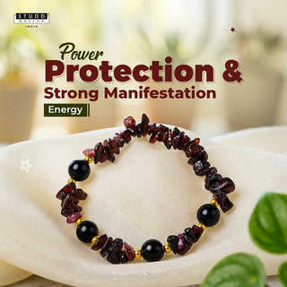 Power Protection and Manifestation Crystal Chips Bracelet