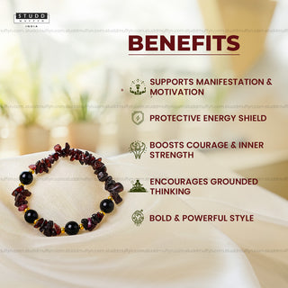 Power Protection and Manifestation Crystal Chips Bracelet