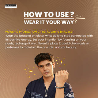 Power & Protection Crystal Chips Bracelet
