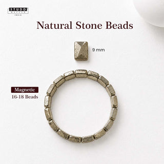 Pyramid pyrite bracelet