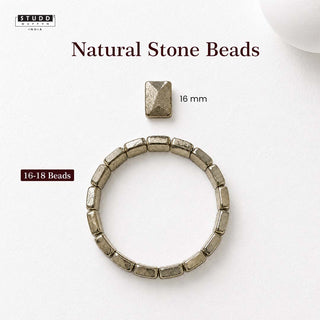 Pyramid pyrite bracelet