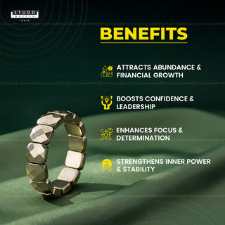 Pyramid pyrite bracelet