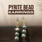 Pyrite Beads Earrings for Men & Women