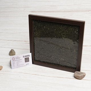 Pyrite Dust Plate (Complimentary wooden frame)