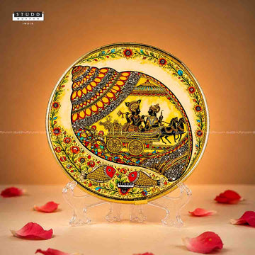 Pyrite Dharma Shank | Madhubani Art Frame