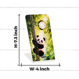 Pyrite Panda Table Clock