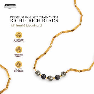 Richie Rich Pendant with Rice Chain